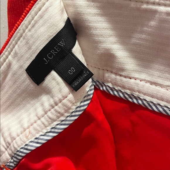 J. Crew Vibrant Orange Corduroy Mini Skirt - Picture 3 of 4